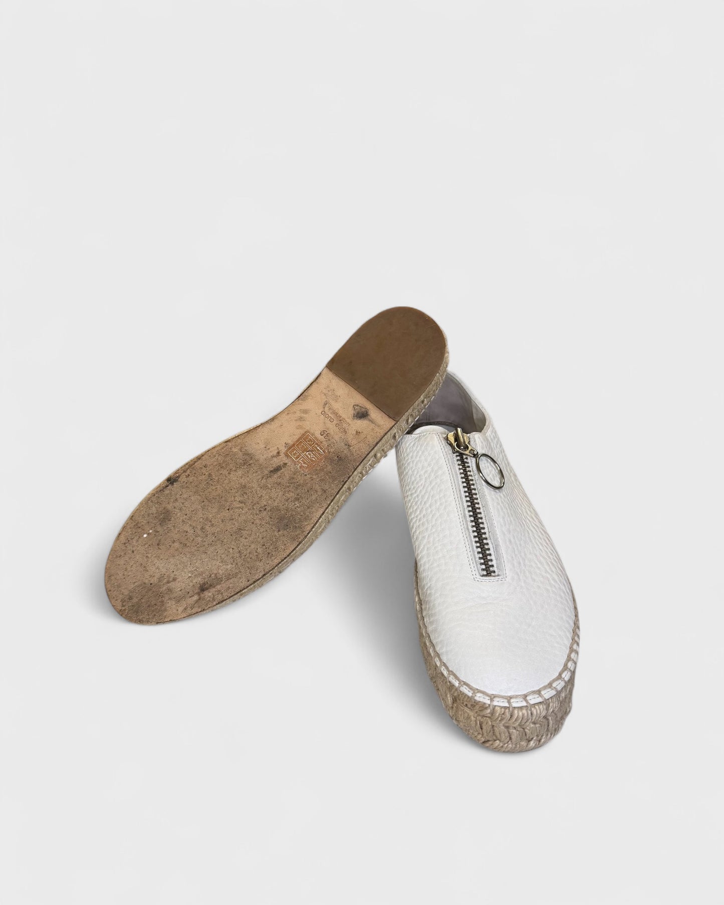 Espadrille cuir Blanc Alexandre Wang , 39