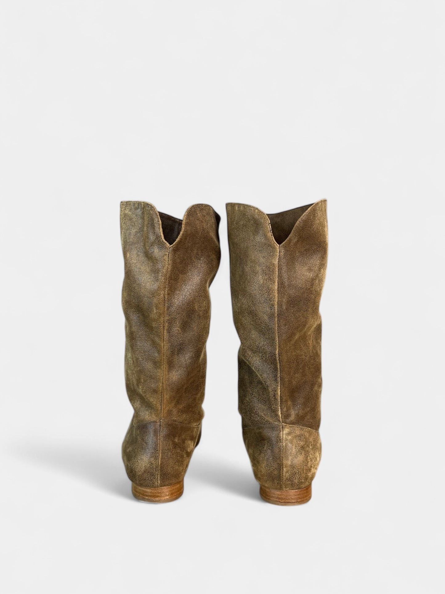 Bottes en cuir Marron Be&D, 40.5