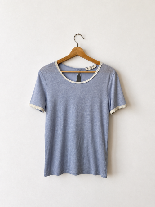 T-shirt Sandro Paris bleu ciel, 2