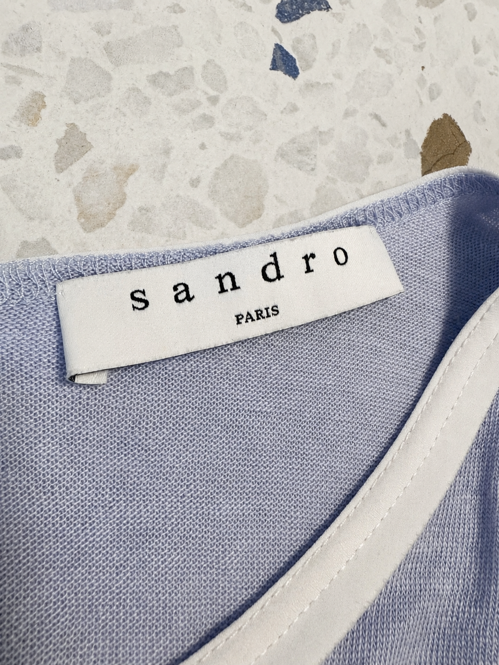 Lila Sandro 100% Linen Open Back T-Shirt, 2