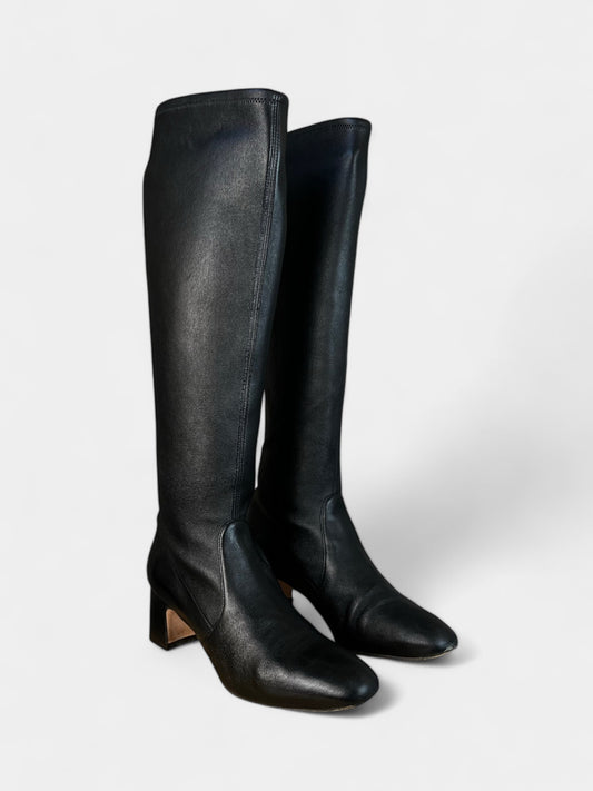 Bottes aux genoux Noire Stuart Weitzman, 7.5