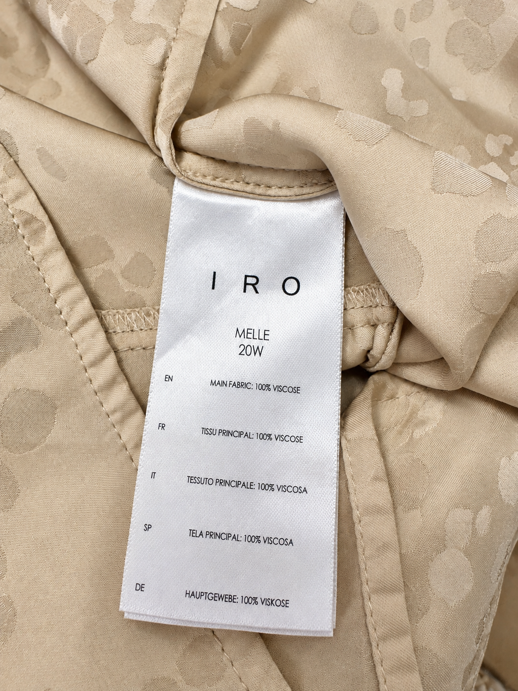 Blouse satinée à imprimé léopard – IRO