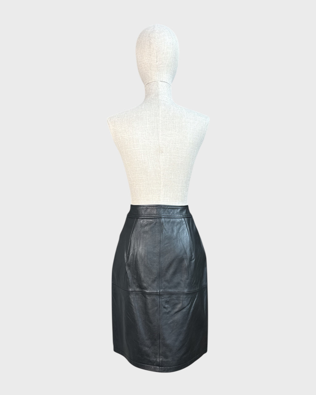 Jupe en cuir noir Lurela Hugo taille S