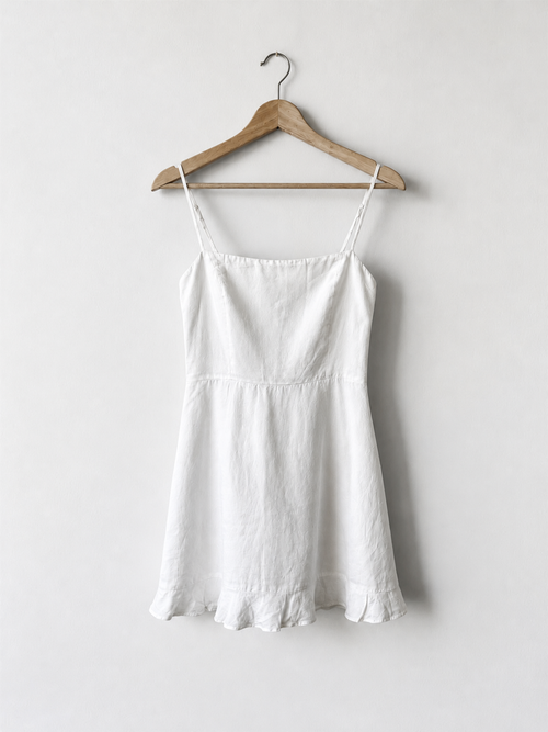 Reformation White Linen Dress