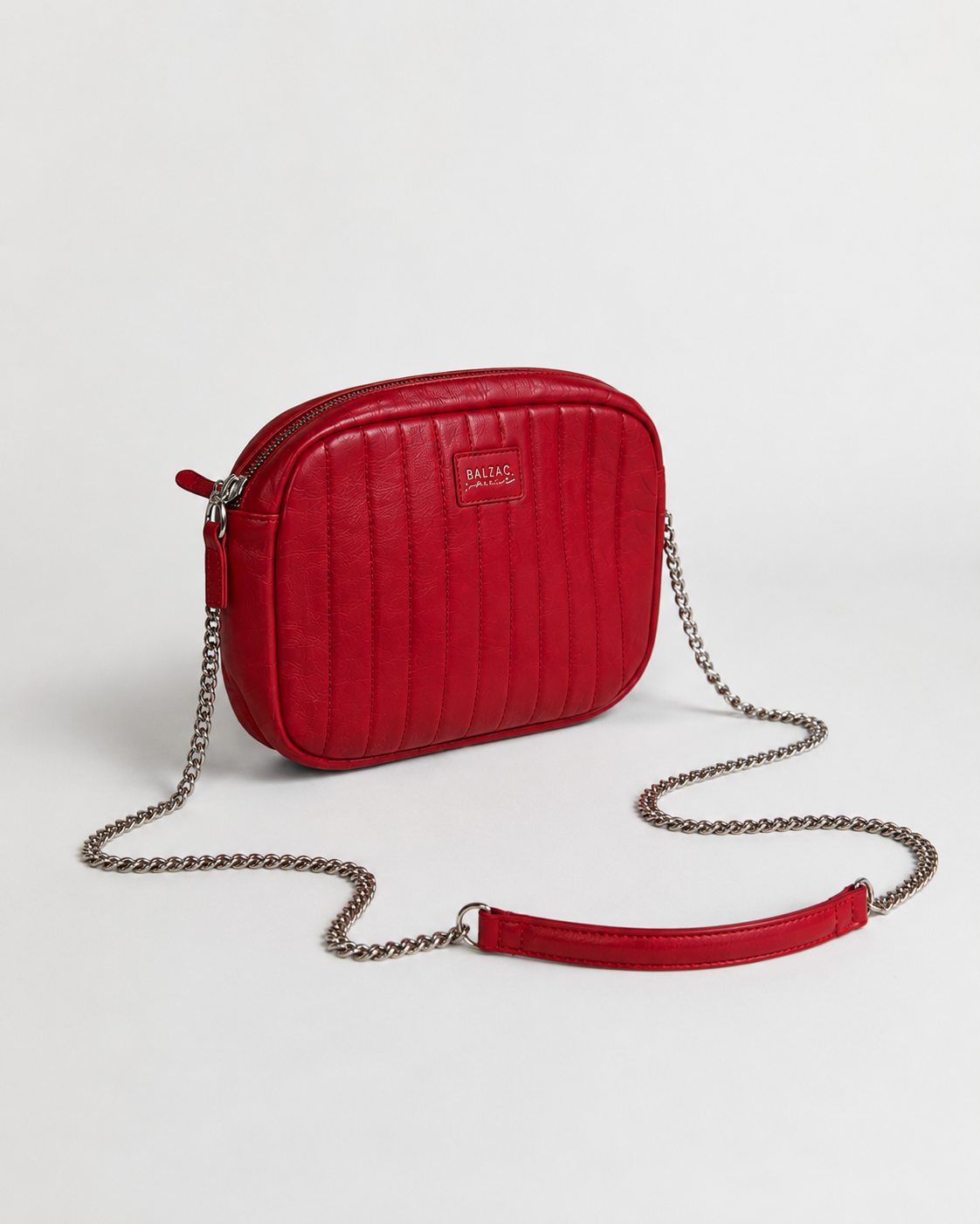 Red Balzac Paris leather handbag