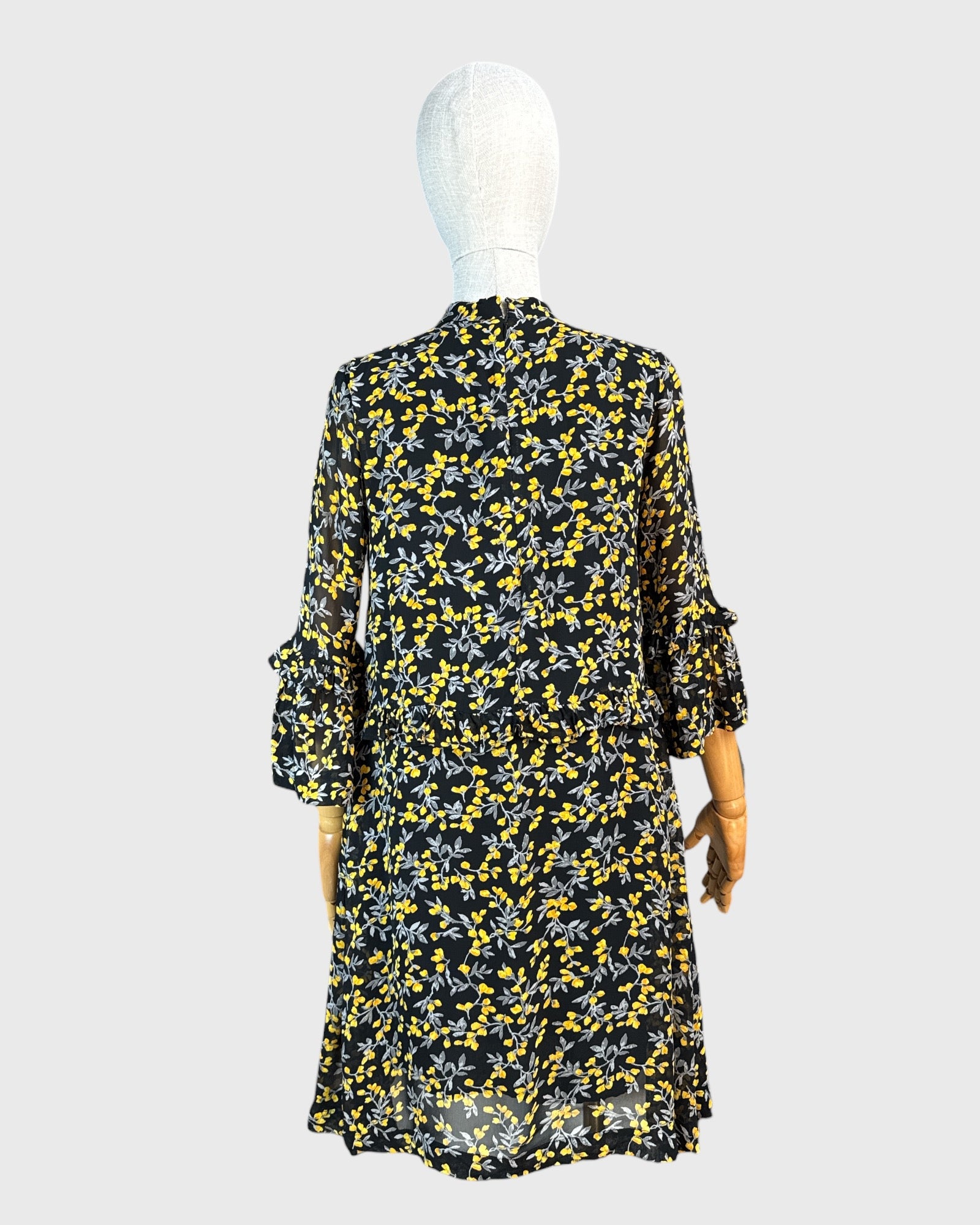 Ganni lemon dress, S