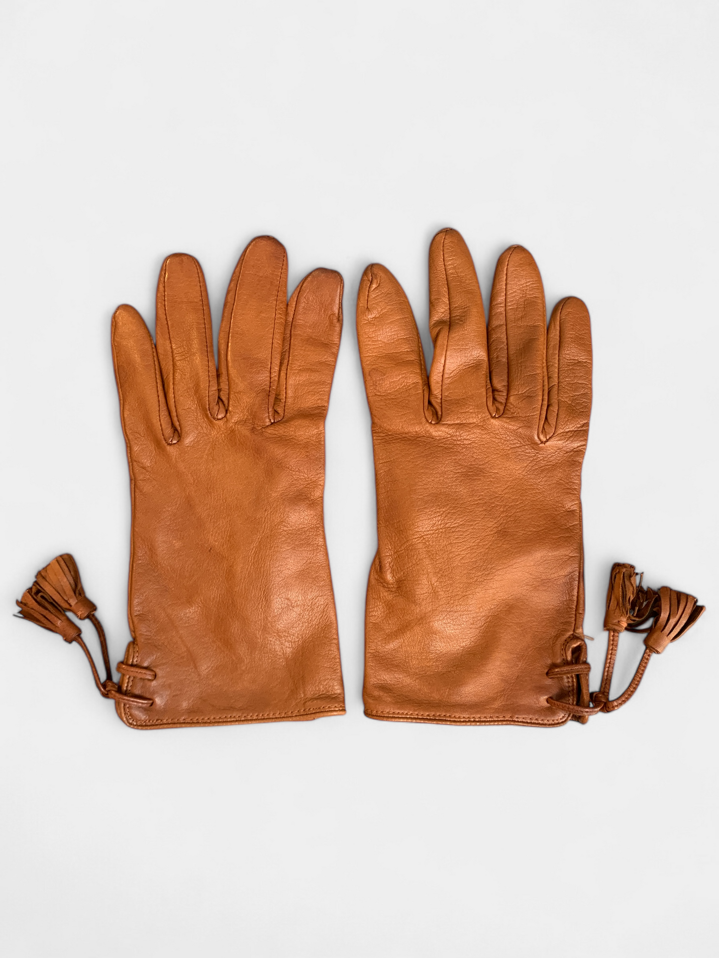 Gants en cuir marron, Comptoir des Cotonniers, 1