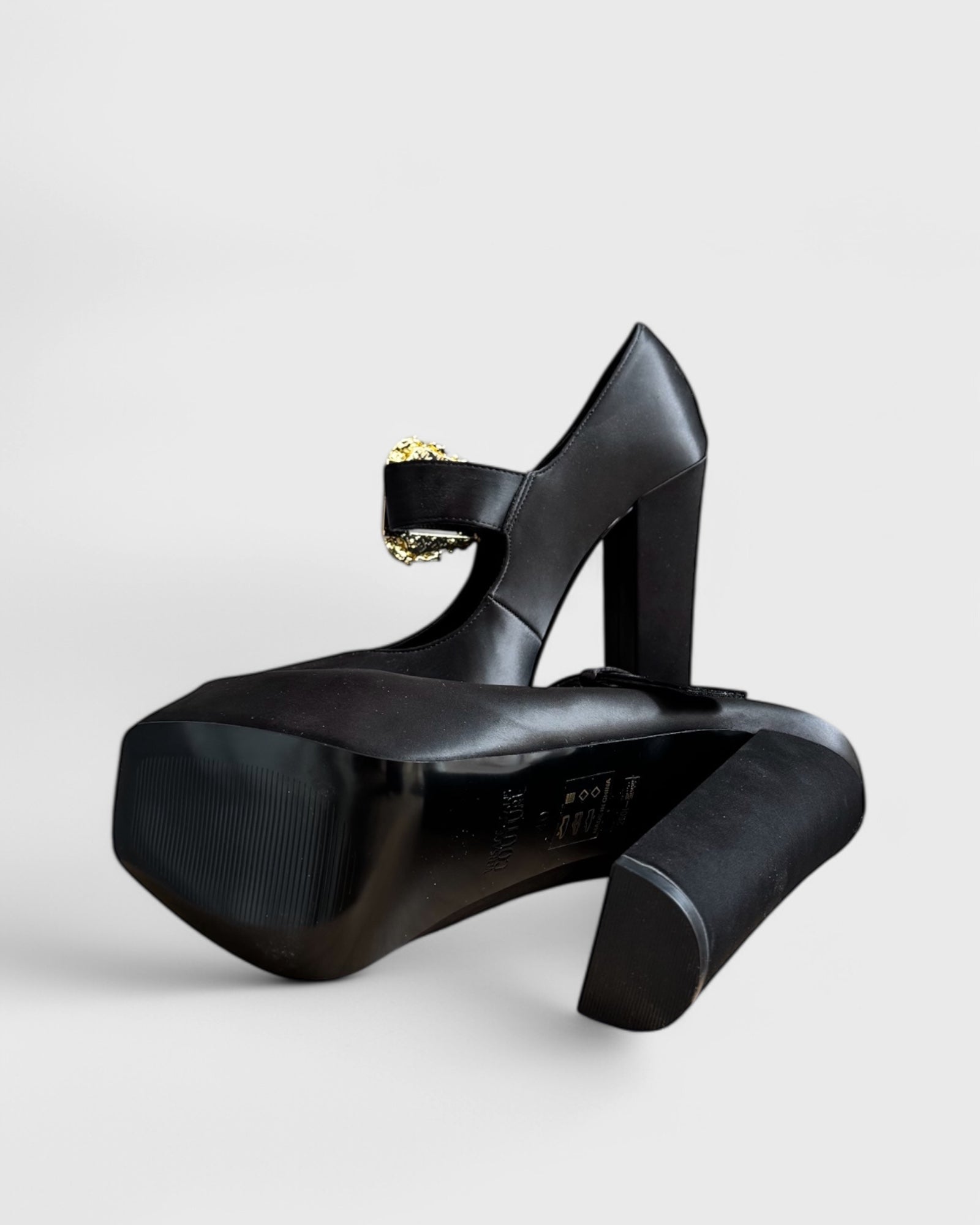 Maryjane plateforme Noire Versace , 40